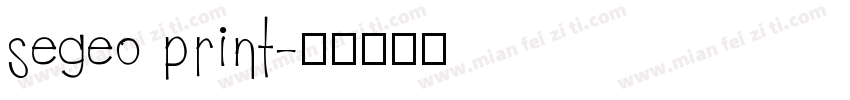 segeo print字体转换